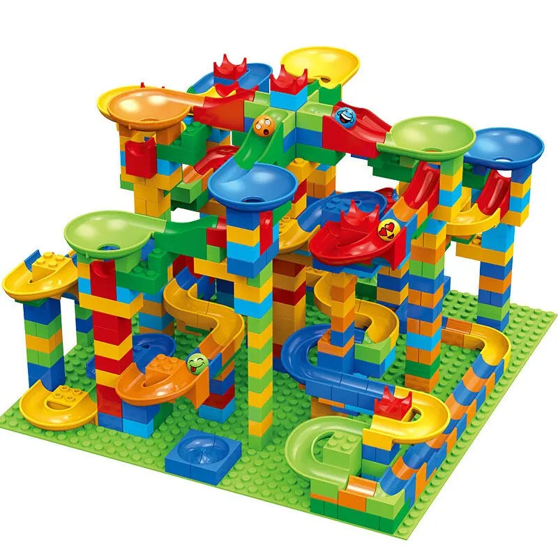 Juguete Educativo de Bloques con Tobogán para Niños - Minimalist House Shop