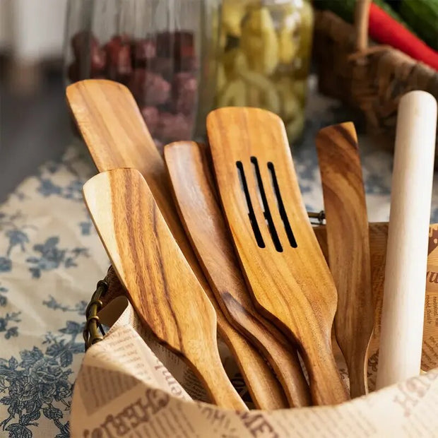 Espátulas de Madera 5 uds – Hacienda de Madera