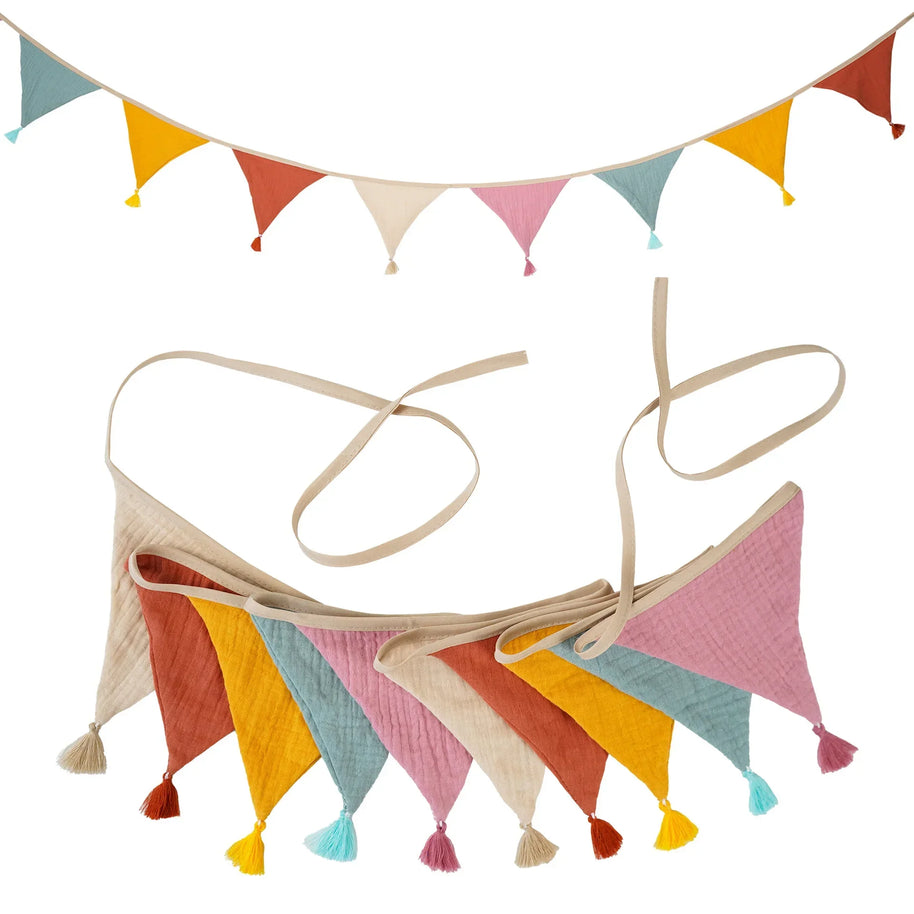 Bandeirola Decorativa Infantil em Tecido – 2,6 m - Minimalist House Shop