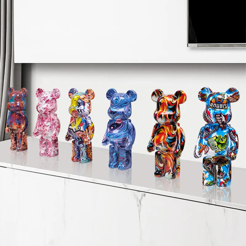 Estatuilla Decorativa Oso Graffiti - Minimalist House Shop
