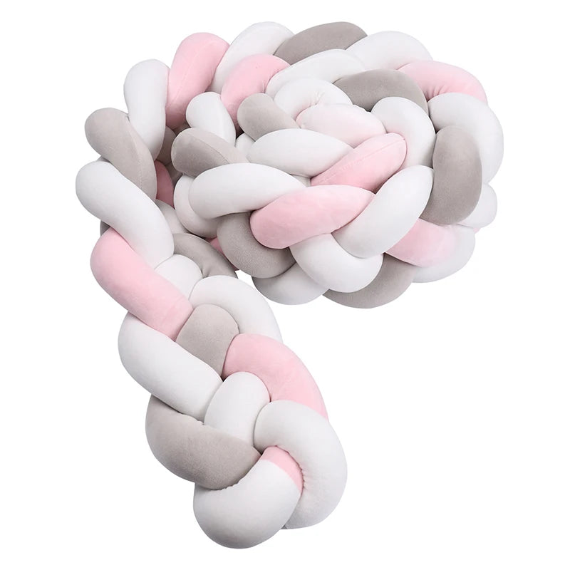 Protector Trenzado para Cuna – Algodón Suave 1M/2M/3M/3.6M - Minimalist House Shop