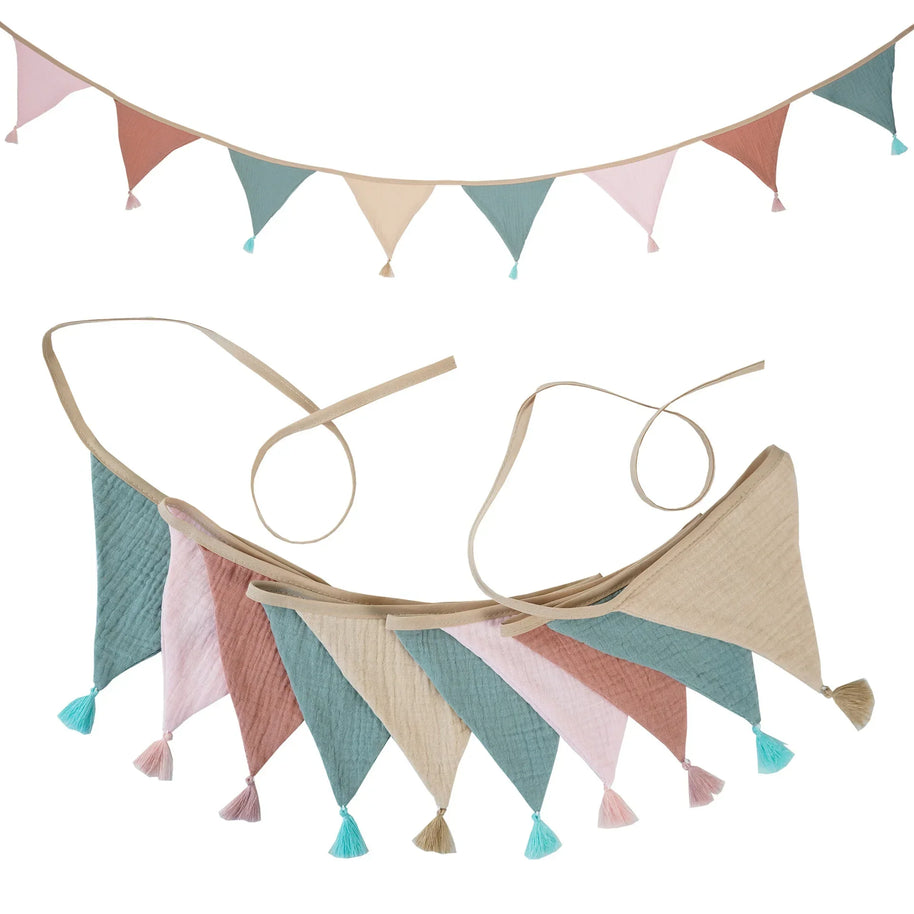 Bandeirola Decorativa Infantil em Tecido – 2,6 m - Minimalist House Shop