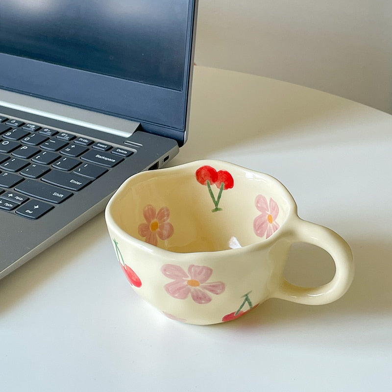 Taza de Cerámica – Flor de Cerezo - Minimalist House Shop