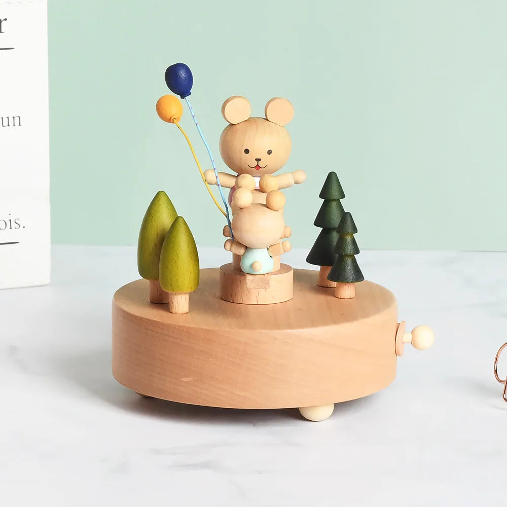 Carrusel Musical de Madera – Parque Encantado - Minimalist House Shop