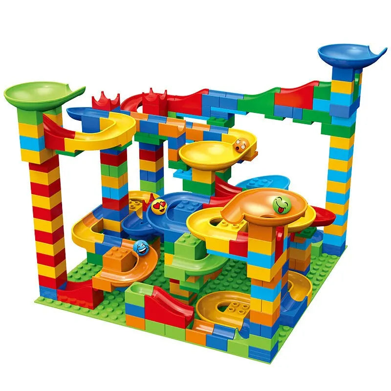 Juguete Educativo de Bloques con Tobogán para Niños - Minimalist House Shop
