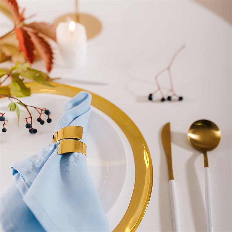 Anillo para Servilletas – GOLD (6 piezas) - Minimalist House Shop