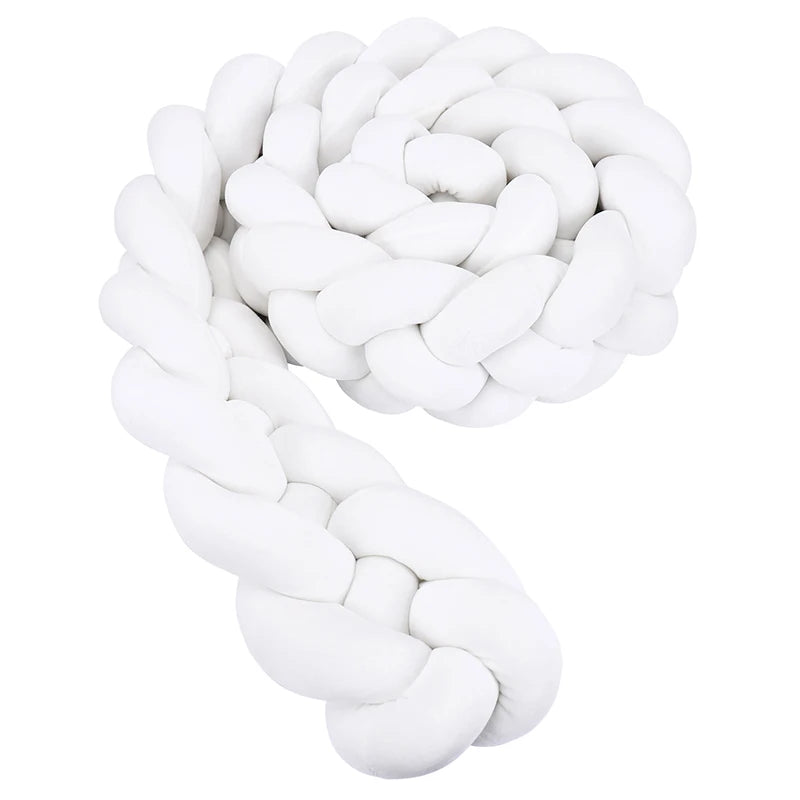 Protector Trenzado para Cuna – Algodón Suave 1M/2M/3M/3.6M - Minimalist House Shop