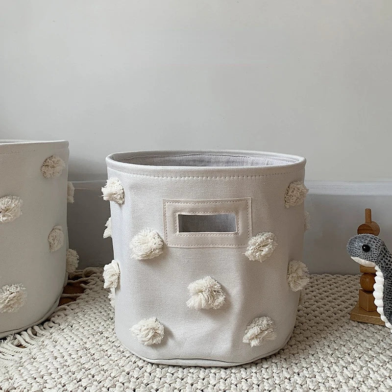 Cesta Organizadora Canvas de Algodón – Bebé - Minimalist House Shop