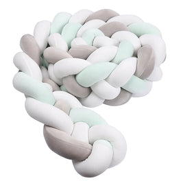 Protector Trenzado para Cuna – Algodón Suave 1M/2M/3M/3.6M - Minimalist House Shop