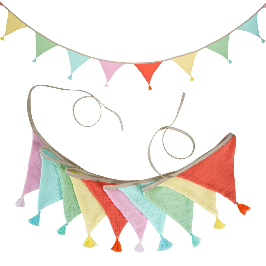 Bandeirola Decorativa Infantil em Tecido – 2,6 m - Minimalist House Shop
