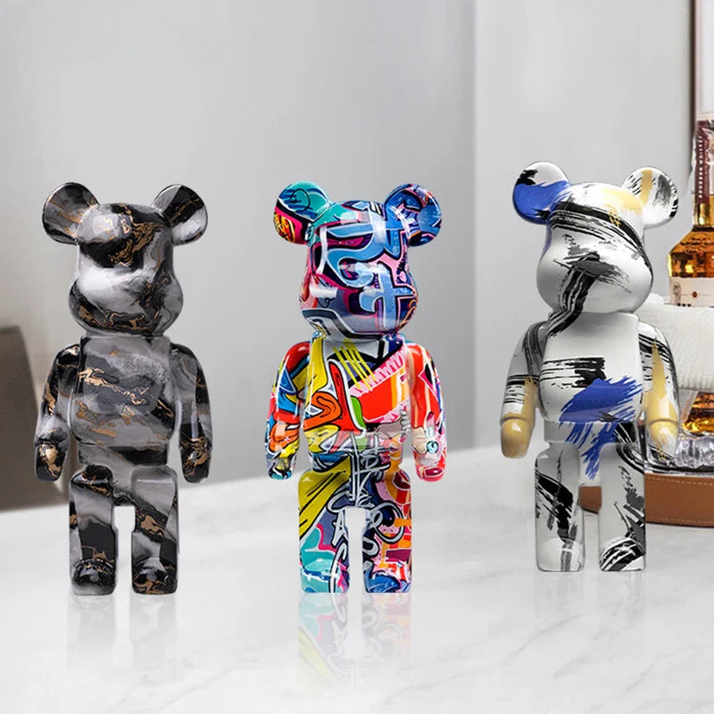 Estatuilla Decorativa Oso Graffiti - Minimalist House Shop