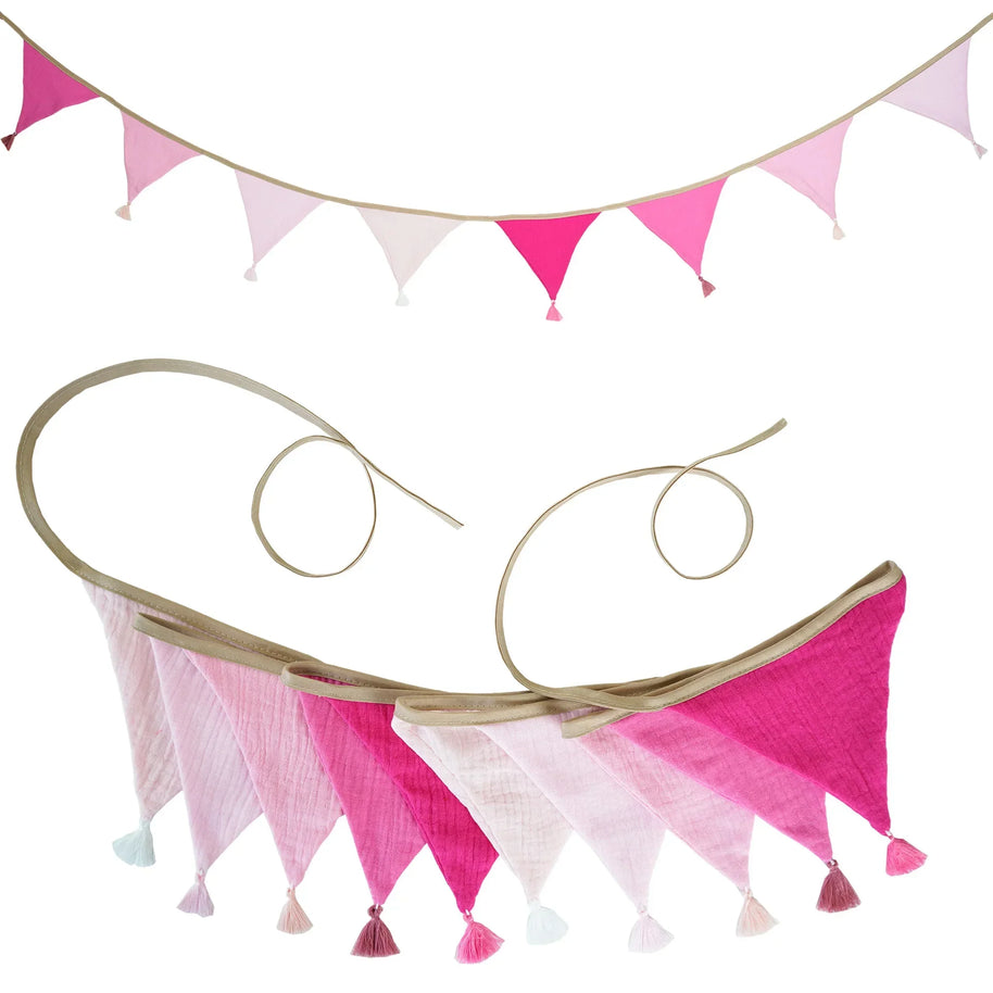 Bandeirola Decorativa Infantil em Tecido – 2,6 m - Minimalist House Shop