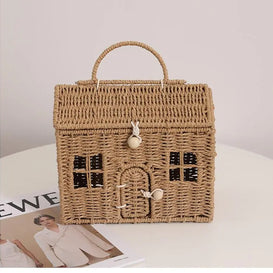 Cesto de rattan - Casinha Baby - Minimalist House Shop