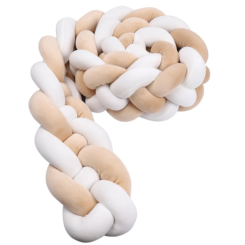 Protector Trenzado para Cuna – Algodón Suave 1M/2M/3M/3.6M - Minimalist House Shop