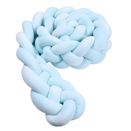 Protector Trenzado para Cuna – Algodón Suave 1M/2M/3M/3.6M - Minimalist House Shop