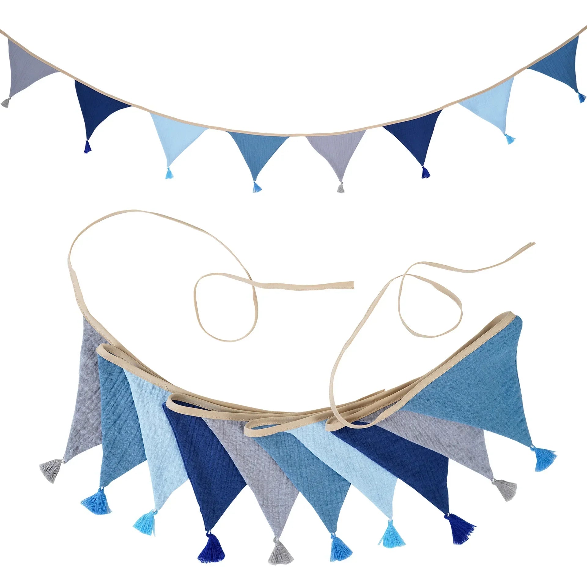 Bandeirola Decorativa Infantil em Tecido – 2,6 m - Minimalist House Shop