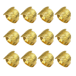 Anillos para Servilletas en Forma de Hoja – Set de 12 Piezas