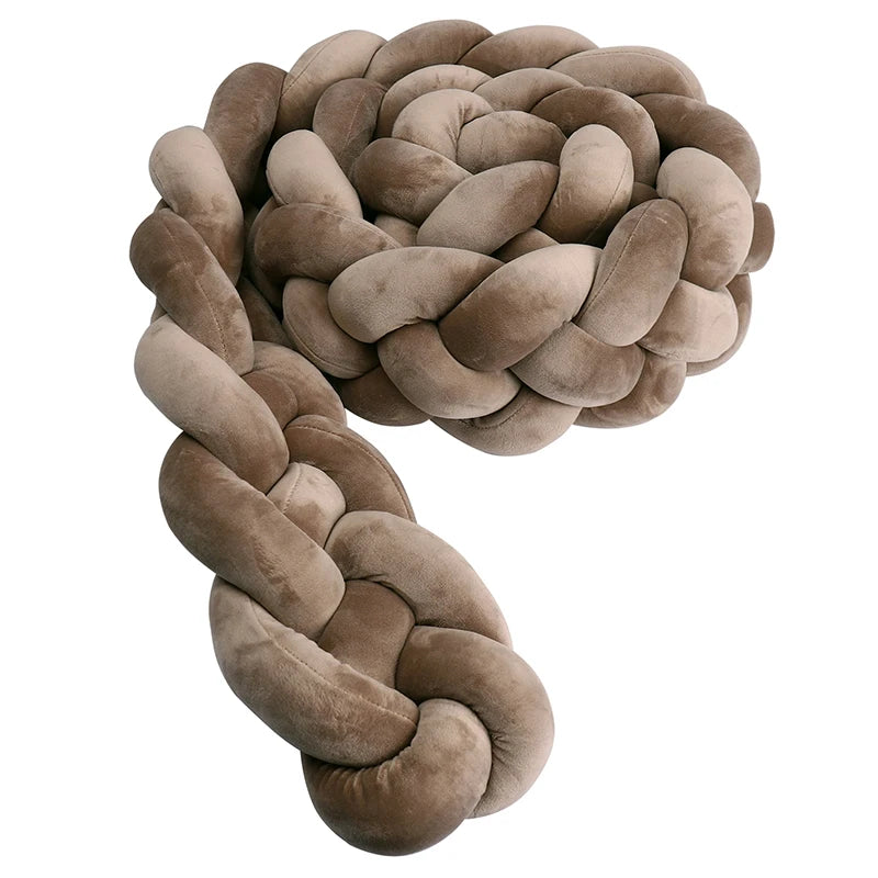 Protector Trenzado para Cuna – Algodón Suave 1M/2M/3M/3.6M - Minimalist House Shop