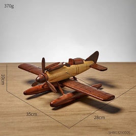 Avión Wooden Vintage - Madera Natural