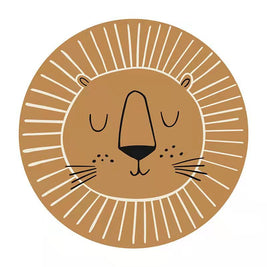 Tapete infantil León da Minimalist House Shop, com estampa divertida de leão, ideal para decoração de quartos de criança.