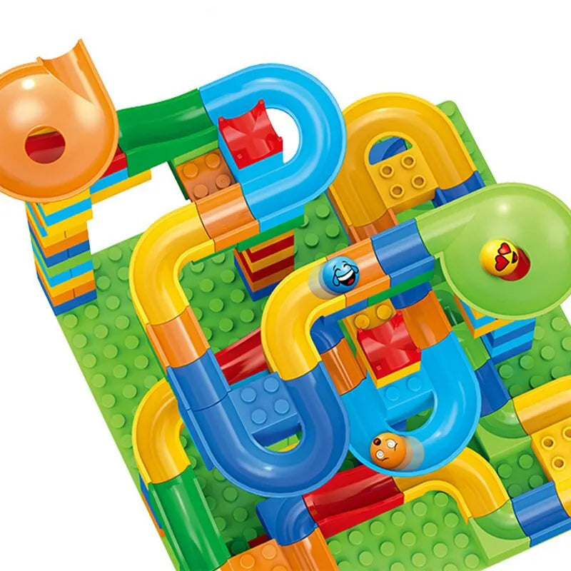 Juguete Educativo de Bloques con Tobogán para Niños - Minimalist House Shop