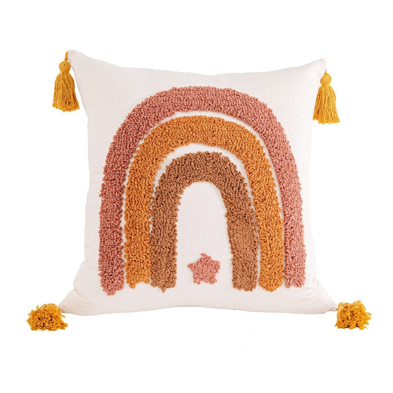 Funda de Cojín – Bohemia Rainbow Kids - Minimalist House Shop