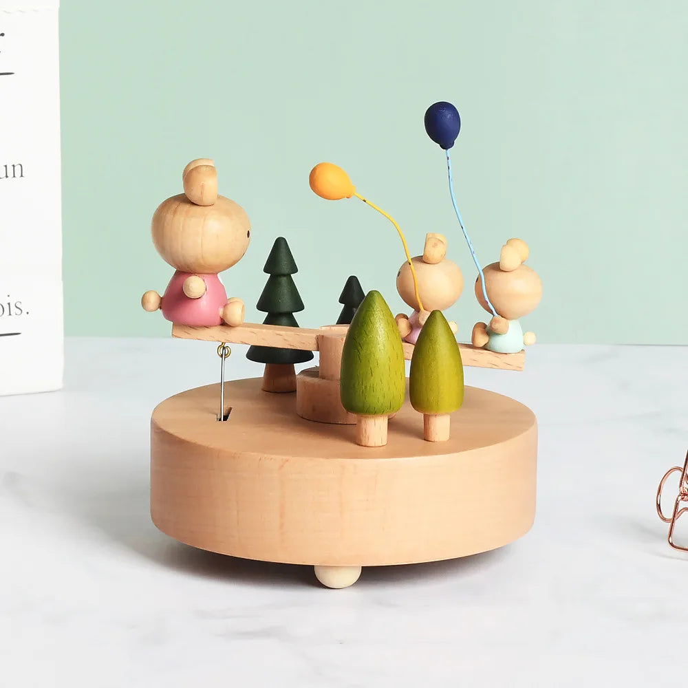 Carrusel Musical de Madera – Parque Encantado - Minimalist House Shop