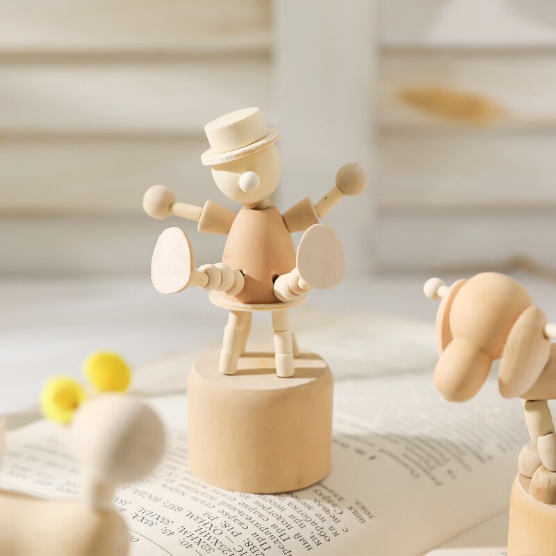 Mini Réplica de Títere en Madera – CARTOON - Minimalist House Shop