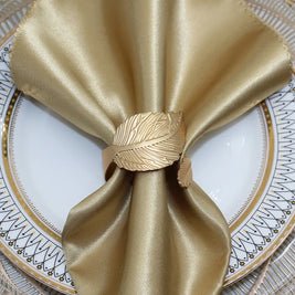 Anillos para Servilletas en Forma de Hoja – Set de 12 Piezas
