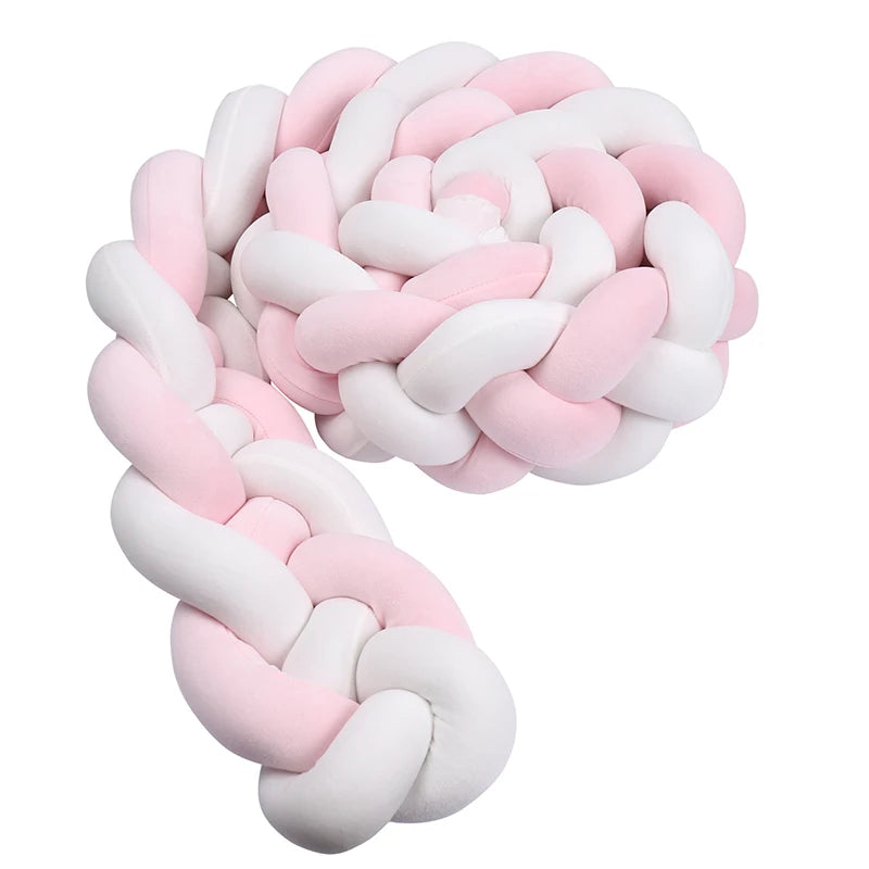 Protector Trenzado para Cuna – Algodón Suave 1M/2M/3M/3.6M - Minimalist House Shop