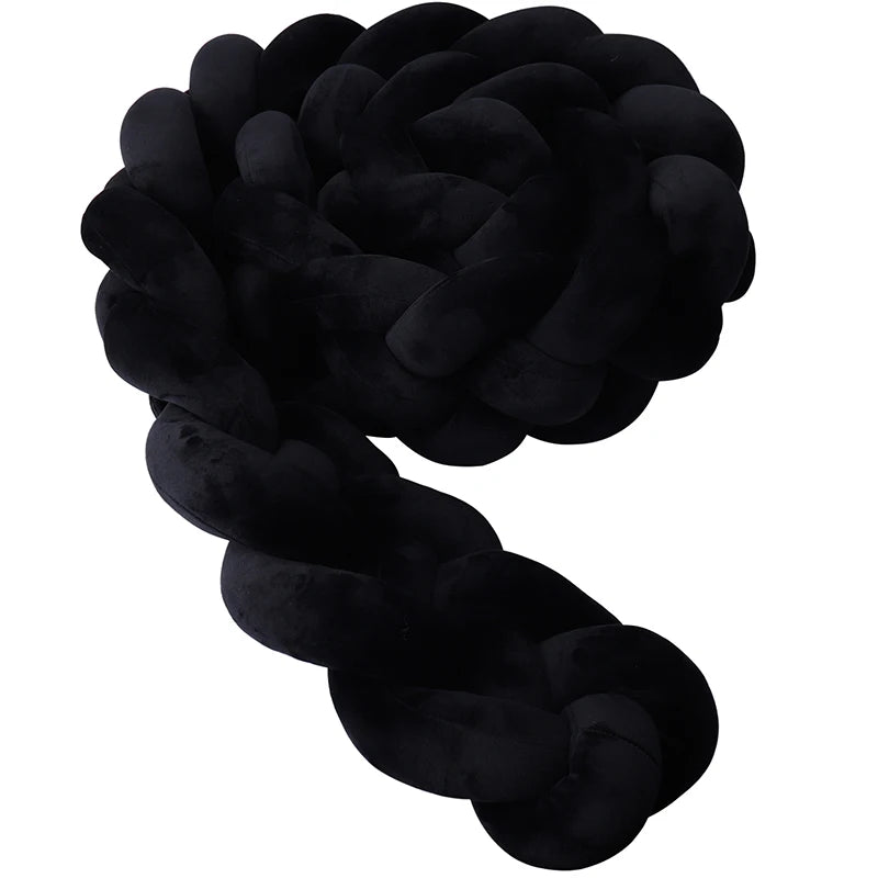 Protector Trenzado para Cuna – Algodón Suave 1M/2M/3M/3.6M - Minimalist House Shop