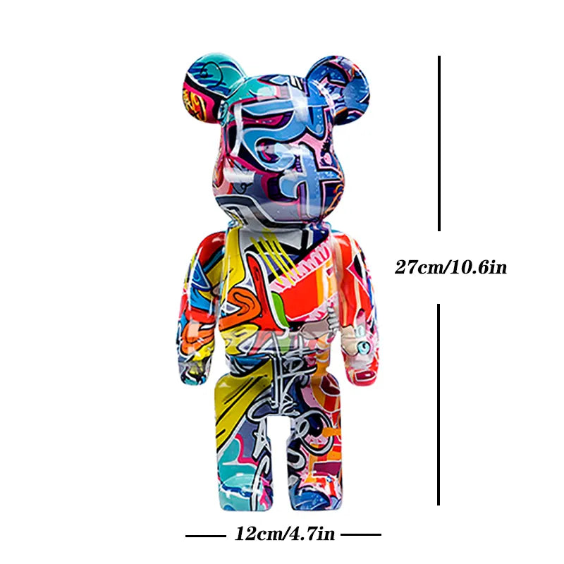 Estatuilla Decorativa Oso Graffiti - Minimalist House Shop