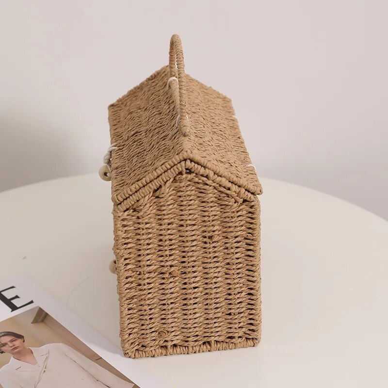 Cesto de rattan - Casinha Baby - Minimalist House Shop
