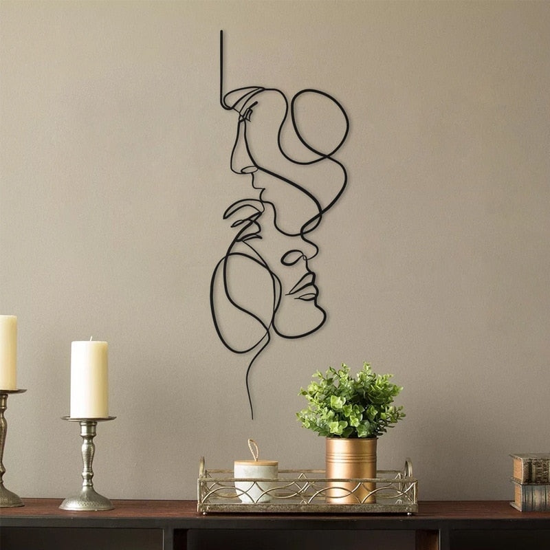 Arte de Pared en Metal – LOVE - Minimalist House Shop