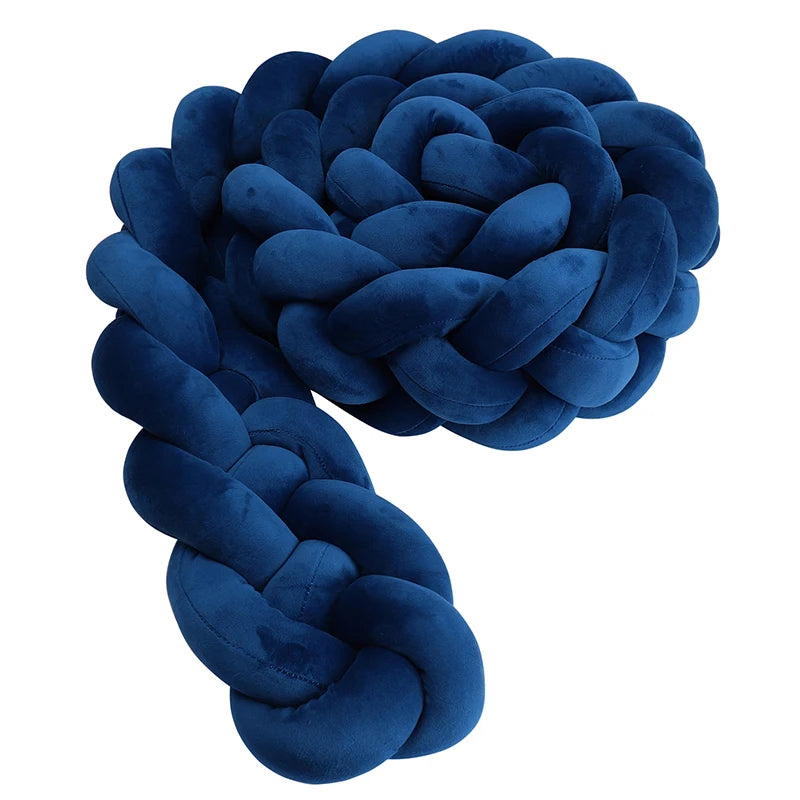 Protector Trenzado para Cuna – Algodón Suave 1M/2M/3M/3.6M - Minimalist House Shop