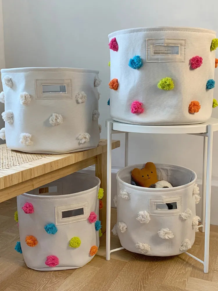 Cesta Organizadora Canvas de Algodón – Bebé