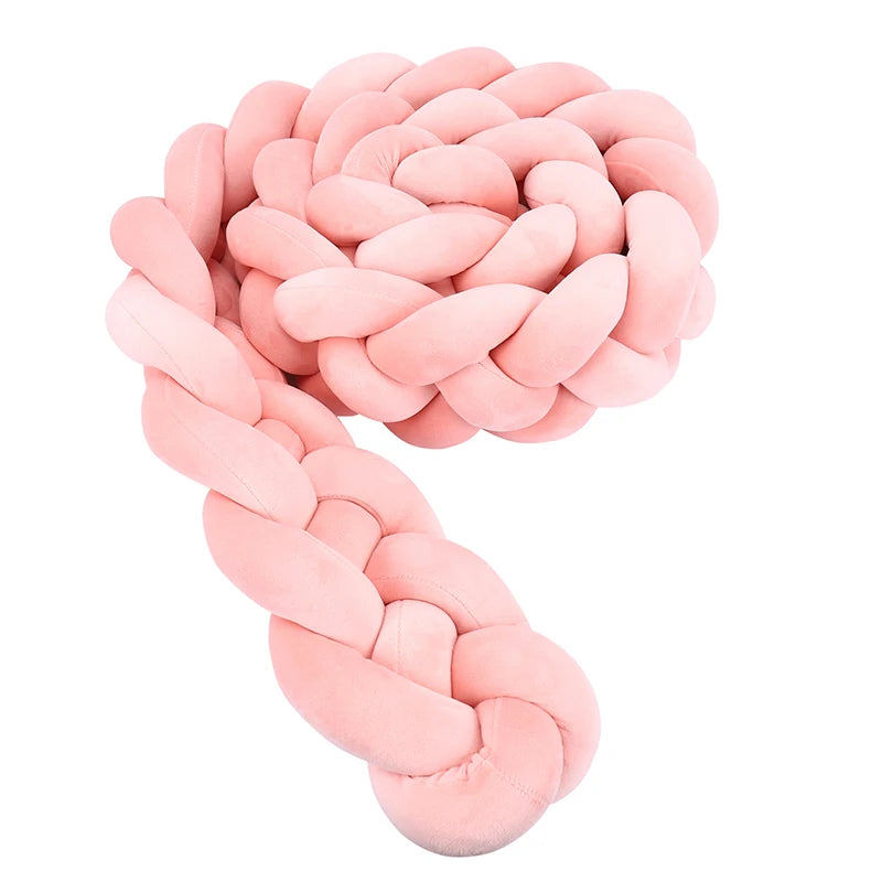 Protector Trenzado para Cuna – Algodón Suave 1M/2M/3M/3.6M - Minimalist House Shop