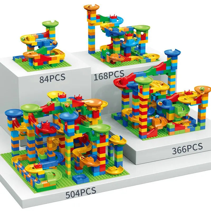 Juguete Educativo de Bloques con Tobogán para Niños - Minimalist House Shop