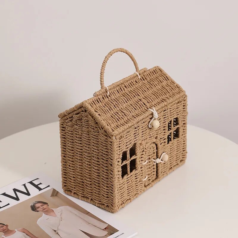 Cesto de rattan - Casinha Baby - Minimalist House Shop