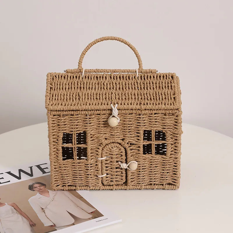 Cesto de rattan - Casinha Baby - Minimalist House Shop