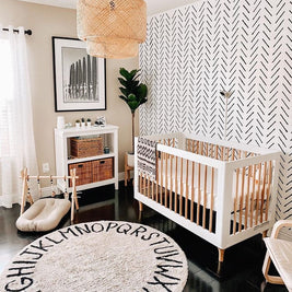 Tapete infantil com alfabeto da marca HOMEBABY, tecido macio e colorido para decoração e diversão infantil.