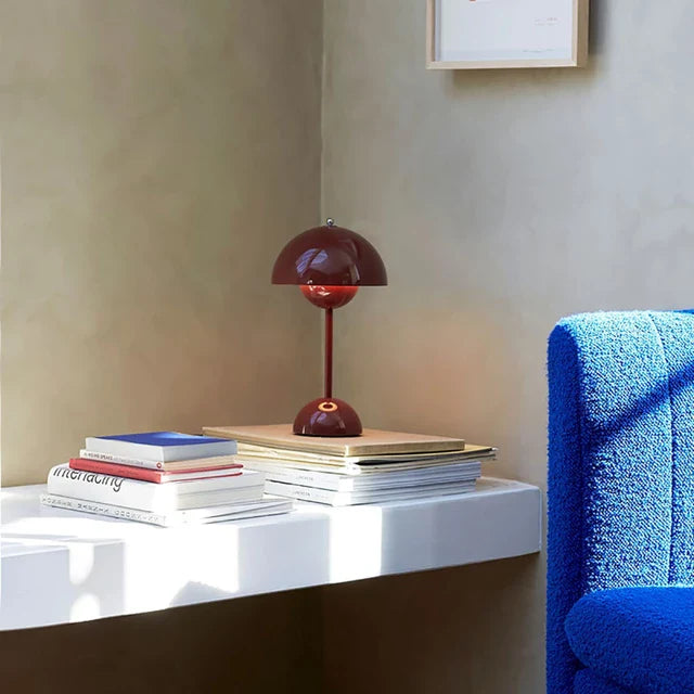 Lámpara Minimalista con Touch – Modelo Cogumelo - Minimalist House Shop
