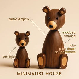 Escultura de Madera Osito