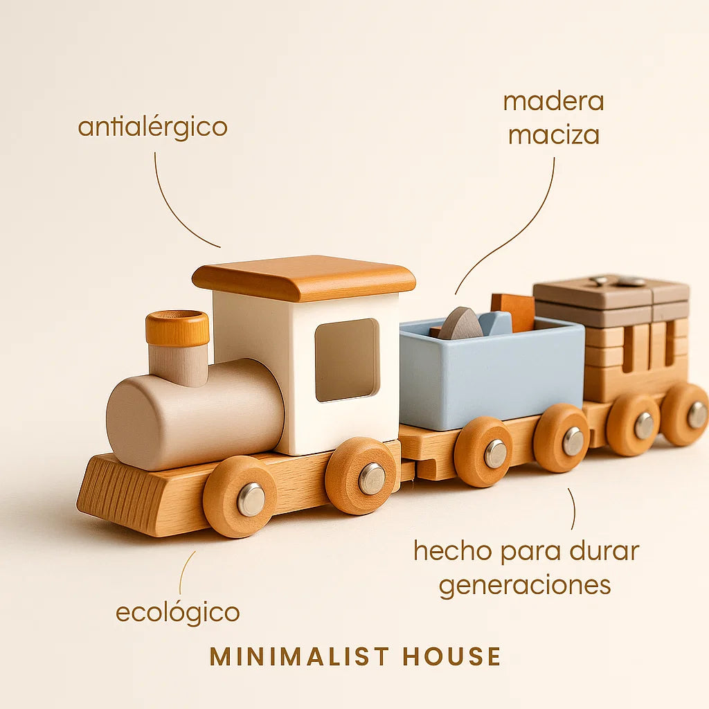 Kit de Madera – Trenecito - Minimalist House Shop