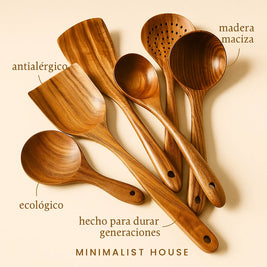 Juego de Utensilios de Cocina Tailandés – 7 piezas 