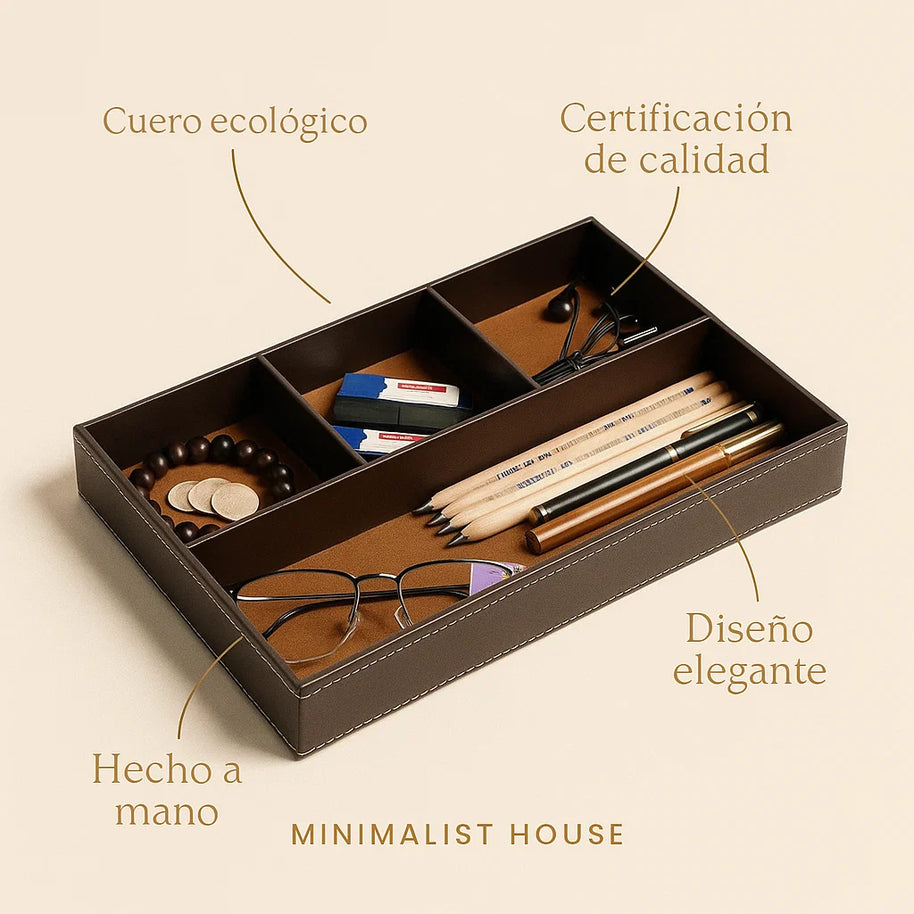 Caja Organizadora en Cuero – OFICINA
