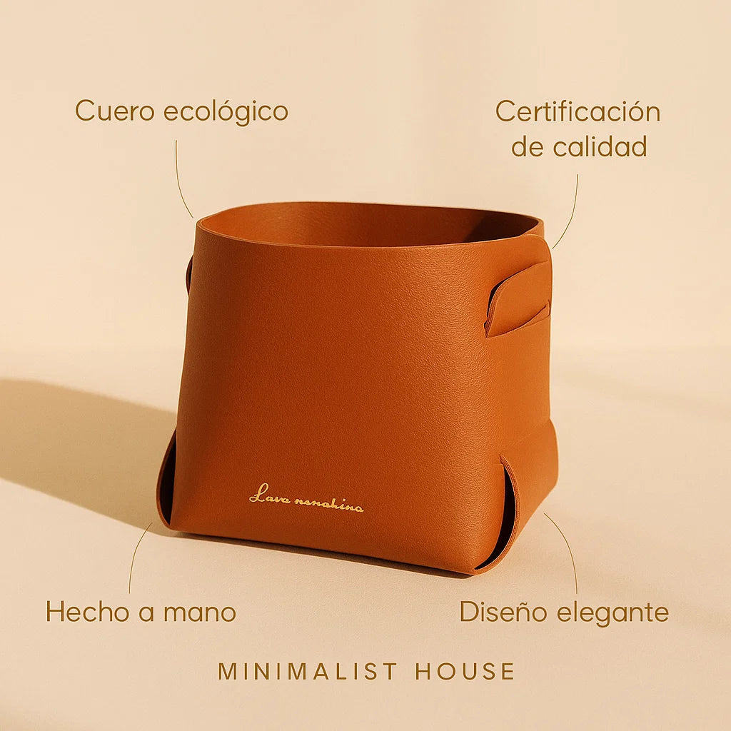 Organizador de Oficina OFFICE en Cuero Ecológico - Minimalist House Shop