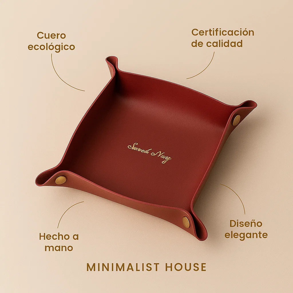 Organizador en Cuero Ecológico – OFFICE - Minimalist House Shop