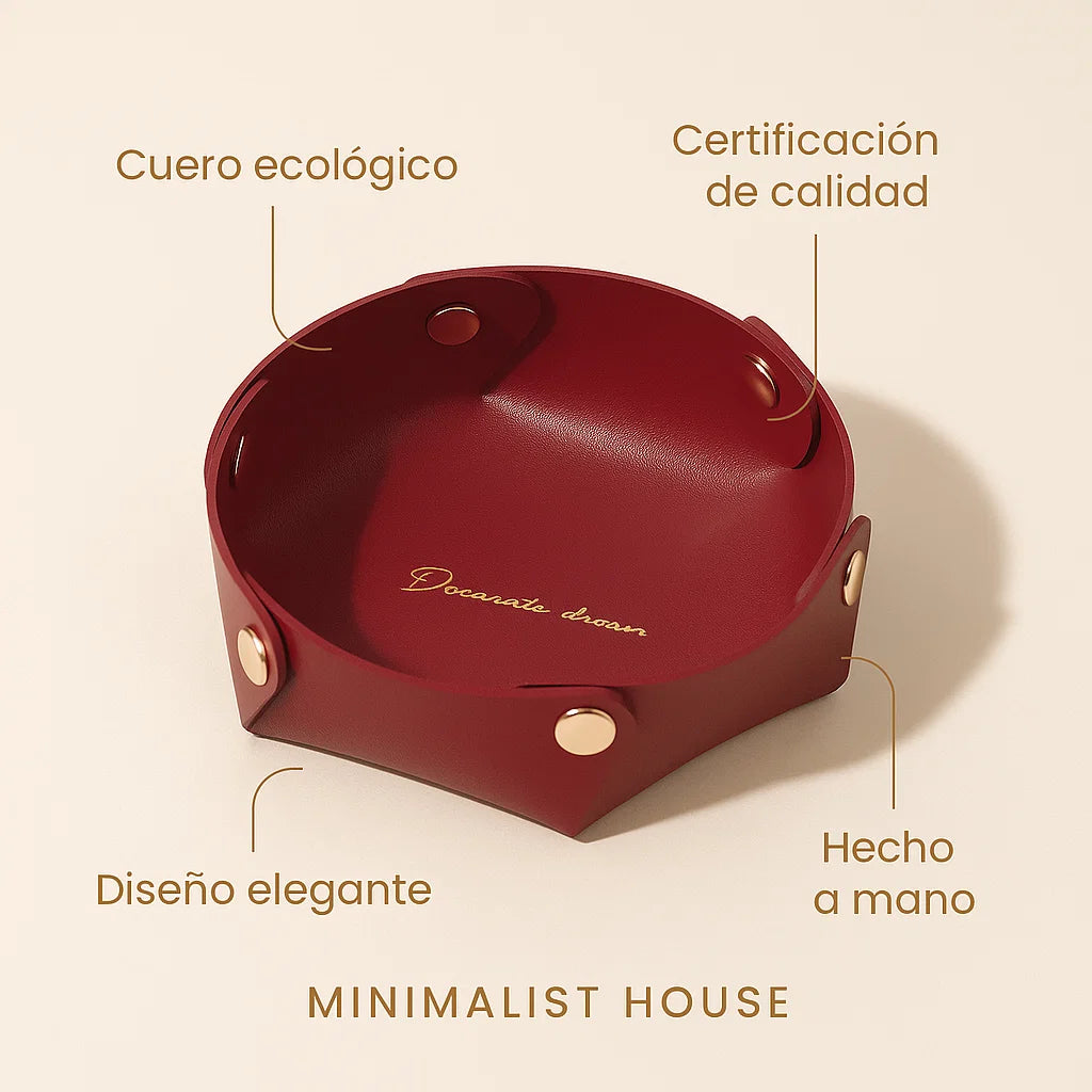Organizador en Cuero Ecológico – OFFICE - Minimalist House Shop