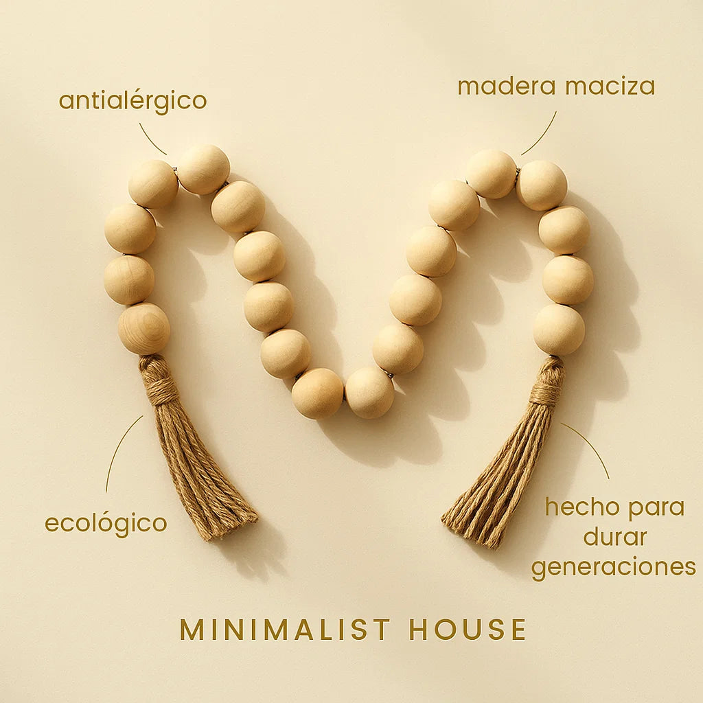 Cadena de Madera – BOHO - Minimalist House Shop